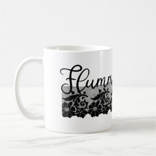 Flummadiddle - 1800-talet Slang och Black Snöre Kaffemugg