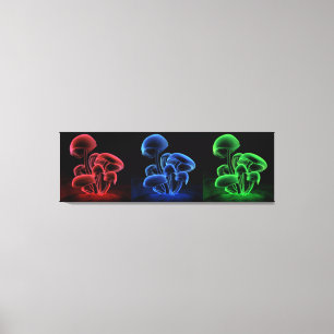 Fluorescence Tryptych Canvastryck