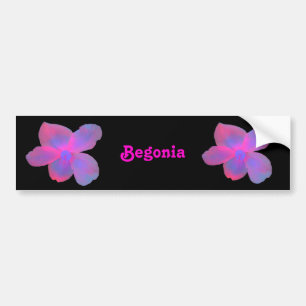 Fluorescent Begonia Anpassade Bumper Sticker Bildekal