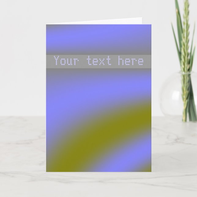 Fluorescent Cloucent Anpassningsbar Greeting Card Kort (Framsida)