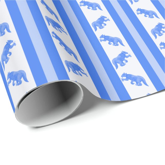 Fluorescent Ground Sloth Presentpapper (Rullad Hörn)