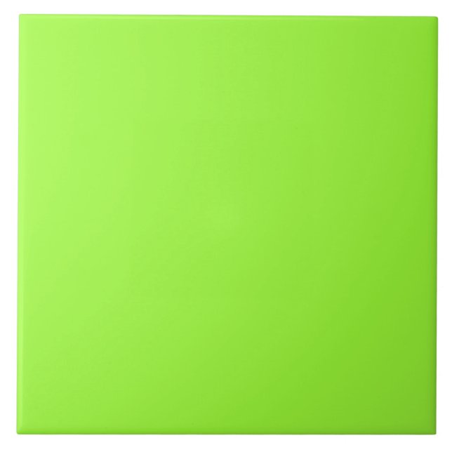 Fluorescent Lime Neon Grönt panel Kakelplatta (Framsidan)