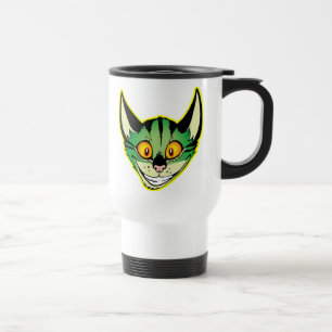 Fluorescent Tecknad Cat-dator Mugg
