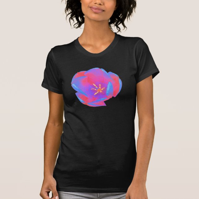 Fluorescent Tulip Dam T Shirt (Framsida)