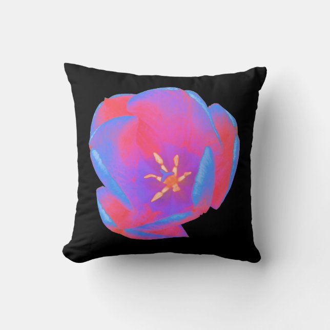 Fluorescent Tulip Pillow Kudde (Framsida)