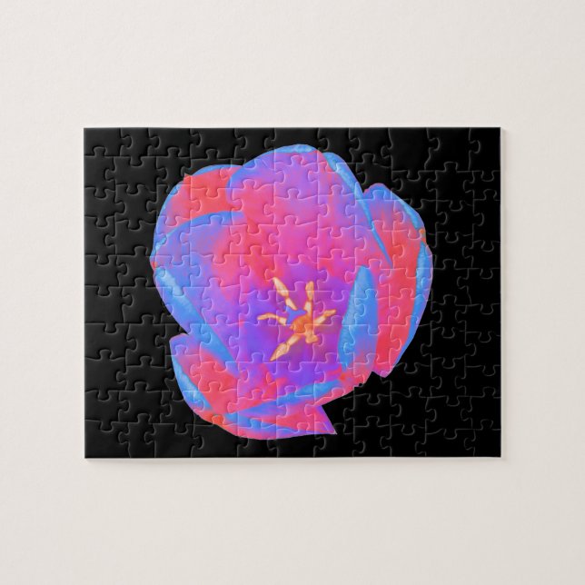 Fluorescent Tulip Puzzle Pussel (Horisontell)