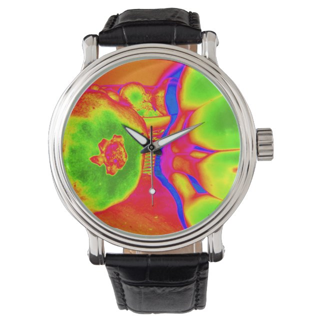 fluorescerande frukt armbandsur (Framsida)