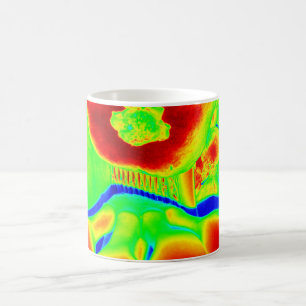 fluorescerande frukt kaffemugg