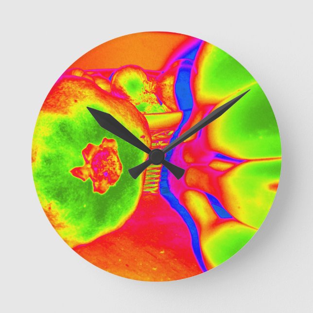 fluorescerande frukt rund klocka (Framsida)