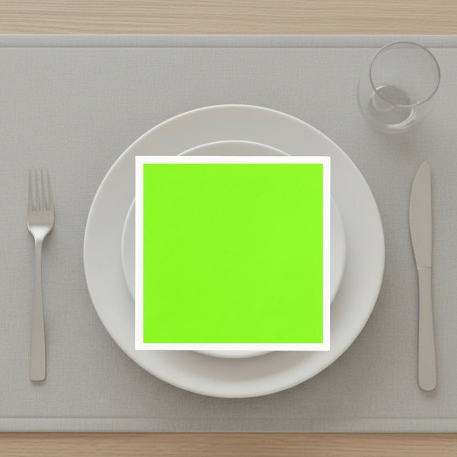 fluorescerande grön -blank  pappersservett (Skapare uppladdad)