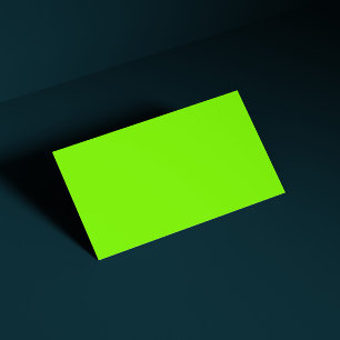 fluorescerande grön -tom visitkort