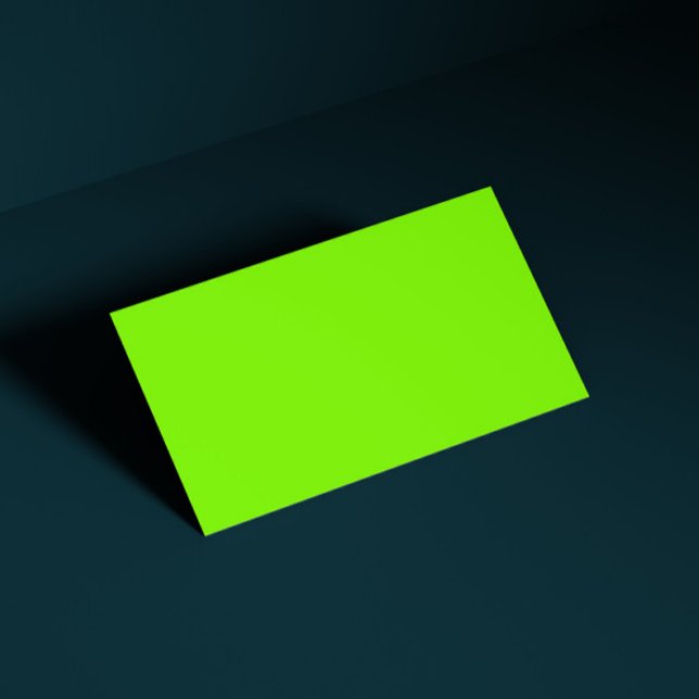 fluorescerande grön -tom visitkort (Skapare uppladdad)