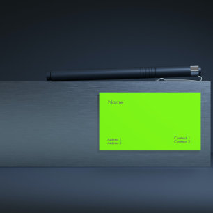 fluorescerande grön visitkort