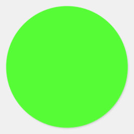 fluorescerande grönt - blank runt klistermärke