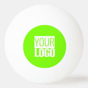 fluorescerande grönt - lägg till logotypen pingisboll