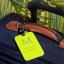 fluorescerande gult - fet monogram