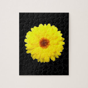 Fluorescerande Gult Marigold Puzzle Pussel