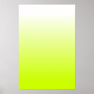 Fluorescerande Gult övertoning Poster