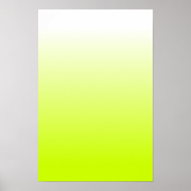 Fluorescerande Gult övertoning Poster (Framsidan)