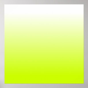 Fluorescerande Gult övertoning Poster