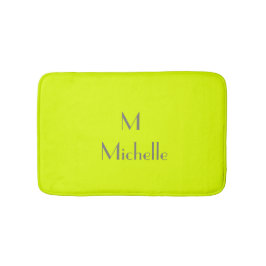 fluorescerande gult - personlig badrumsmatta