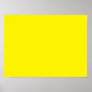 Fluorescerande gult poster