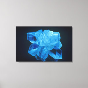 Fluorescerande Gypsum eller Selenite som under Canvastryck