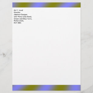 Fluorescerande moln Anpassade Letterhead
