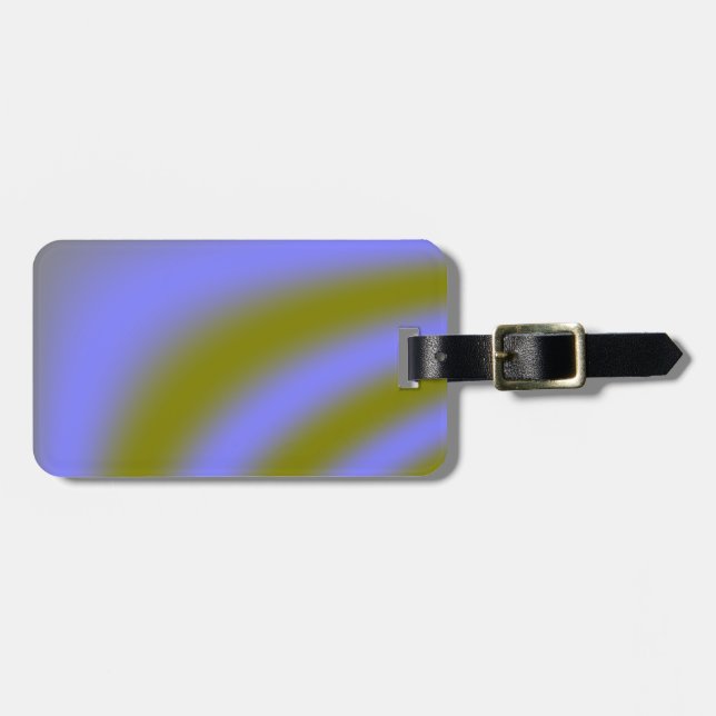 Fluorescerande moln Anpassningsbar Luggage Tag Bagagebricka (Horisontell Framsida)