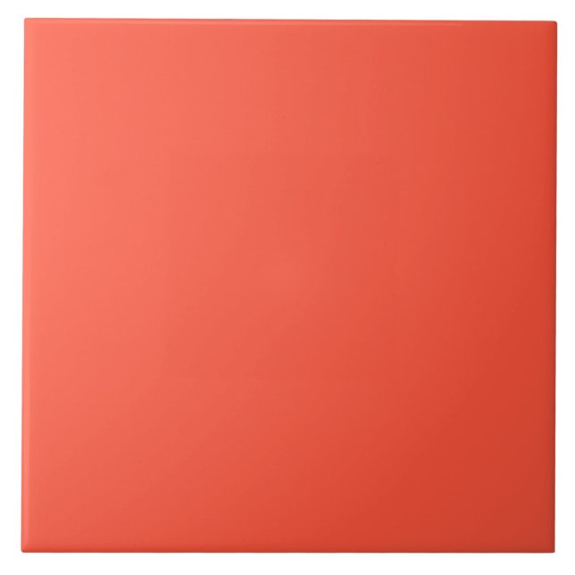 Fluorescerande Orange Apricot Neon Personlig Kakelplatta (Framsidan)