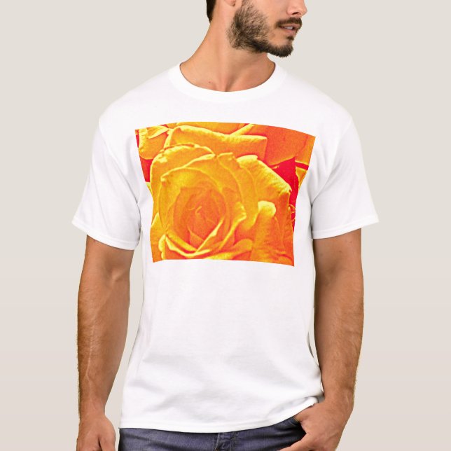fluorescerande orange ro tee shirt (Framsida)