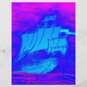 fluorescerande segelbåt 1