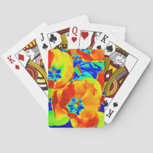 fluorescerande tulpaner spel kort
