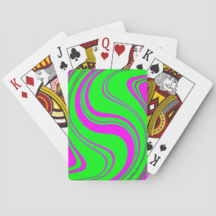 fluorescerande vinkara mönster modern casinokort