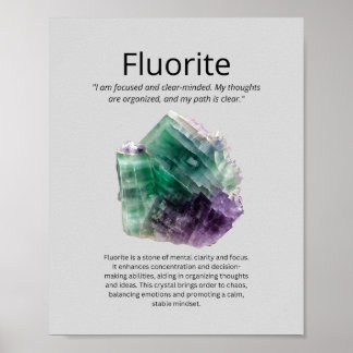 Fluorit Crystal: Poster