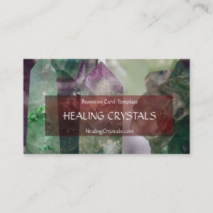 Fluorite Crystal Healing Crystals Visitkort