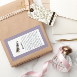 Fluorite Crystal: Jewelry Gemstone Paket Rektangulärt Klistermärke