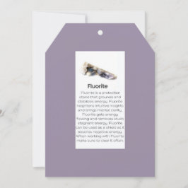 Fluorite Crystal: Jewelry Visning Gemstone Julkort