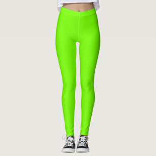 Fluoro Lime-Grönt Leggings