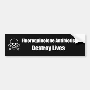Fluoroquinolone antibiotikummar förstör liv bildekal