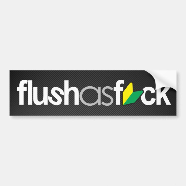 flushasfck (fauxkolfiber) bildekal (Framsidan)