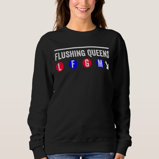 Flushing Queens LFGM Subway 1 T Shirt (Framsida)