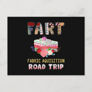 Flustigt Quilting Fabric Acquisition Road Resa Vykort