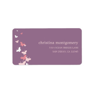 Flutande Butterflies-Adressetiketter Adressetikett
