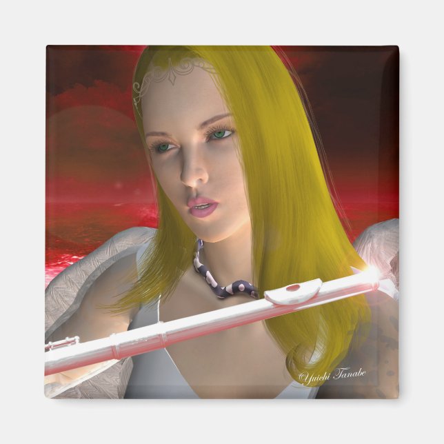 Flute Angel 1 Magnet (Framsidan)