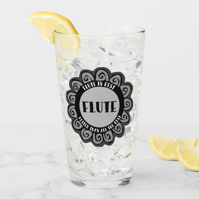 Flute är bäst glaskopp (Framsida Ice)