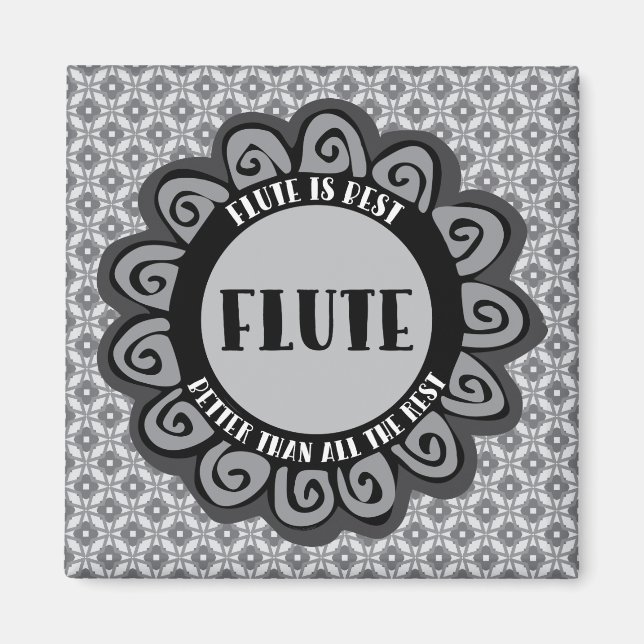 Flute är bäst magnet (Framsidan)
