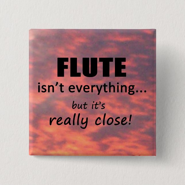 Flute är inte allt knapp (Framsida)