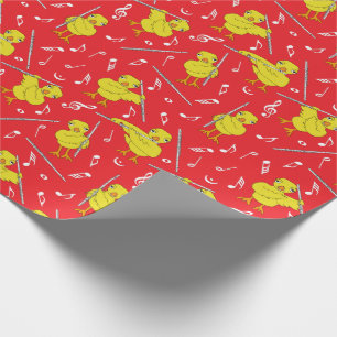 Flute Chick Flute Musik noter Presentpapper