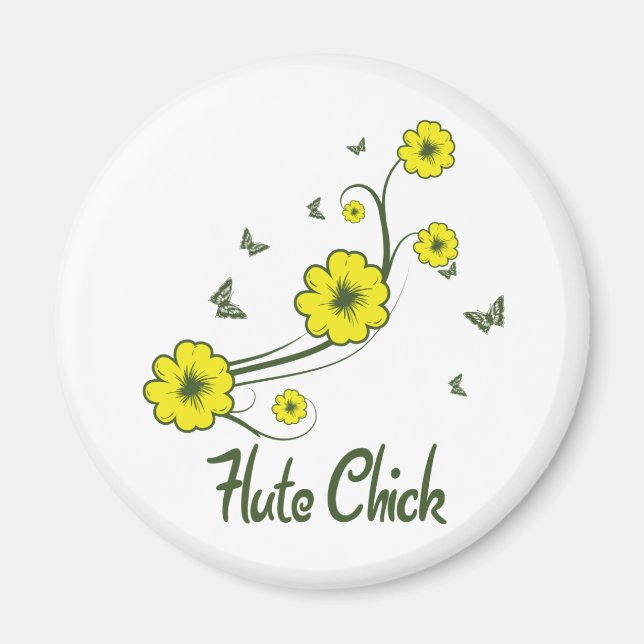 Flute Chick Magnet (Framsidan)